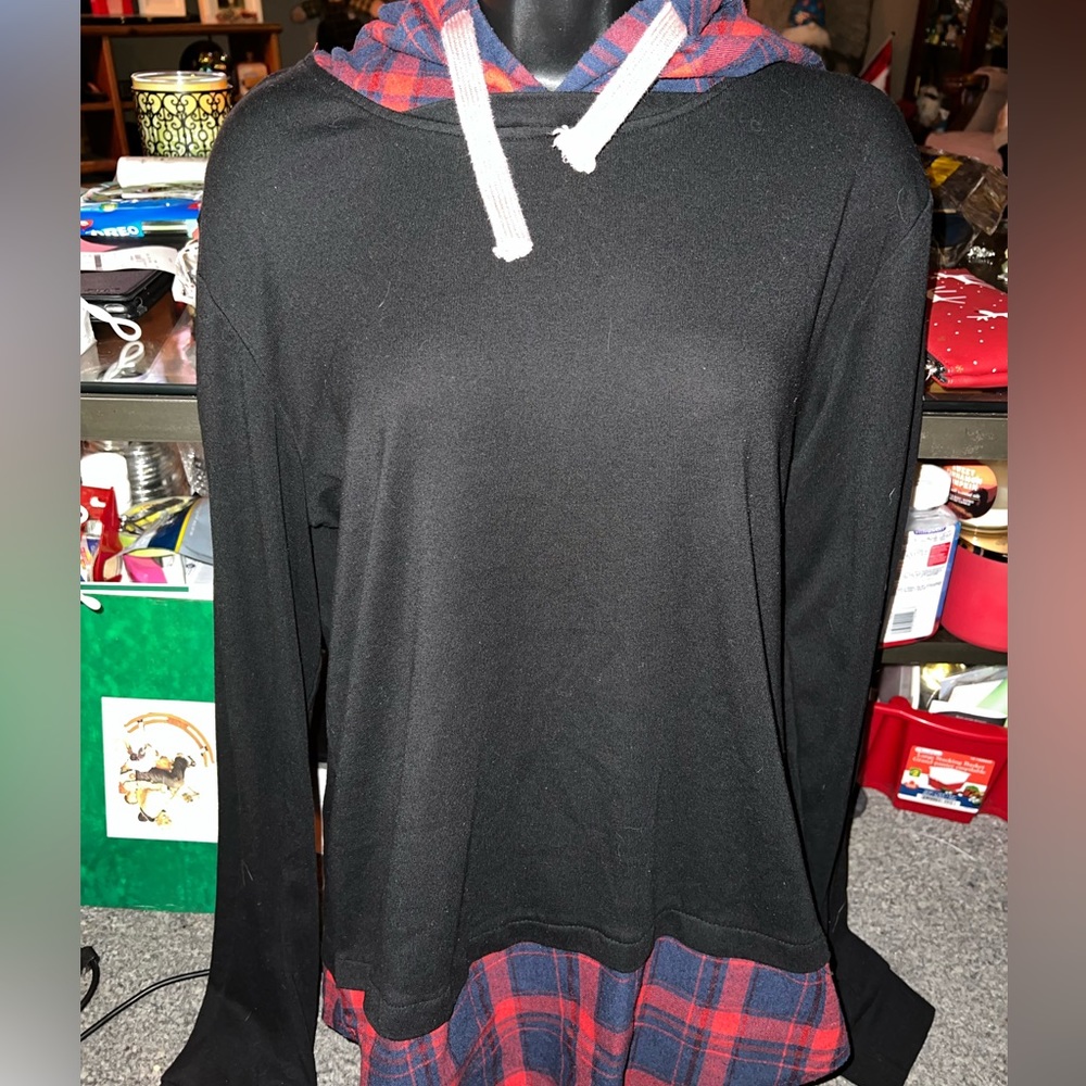 DJI Light Plaid Hoodie